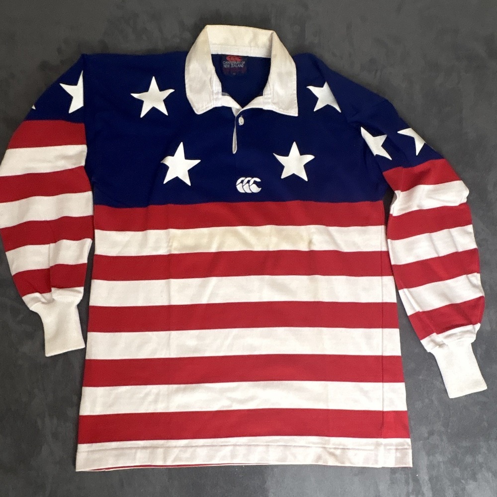 1993 Canterbury of New Zealand USA Rugby Jersey Stars & Stripes XL